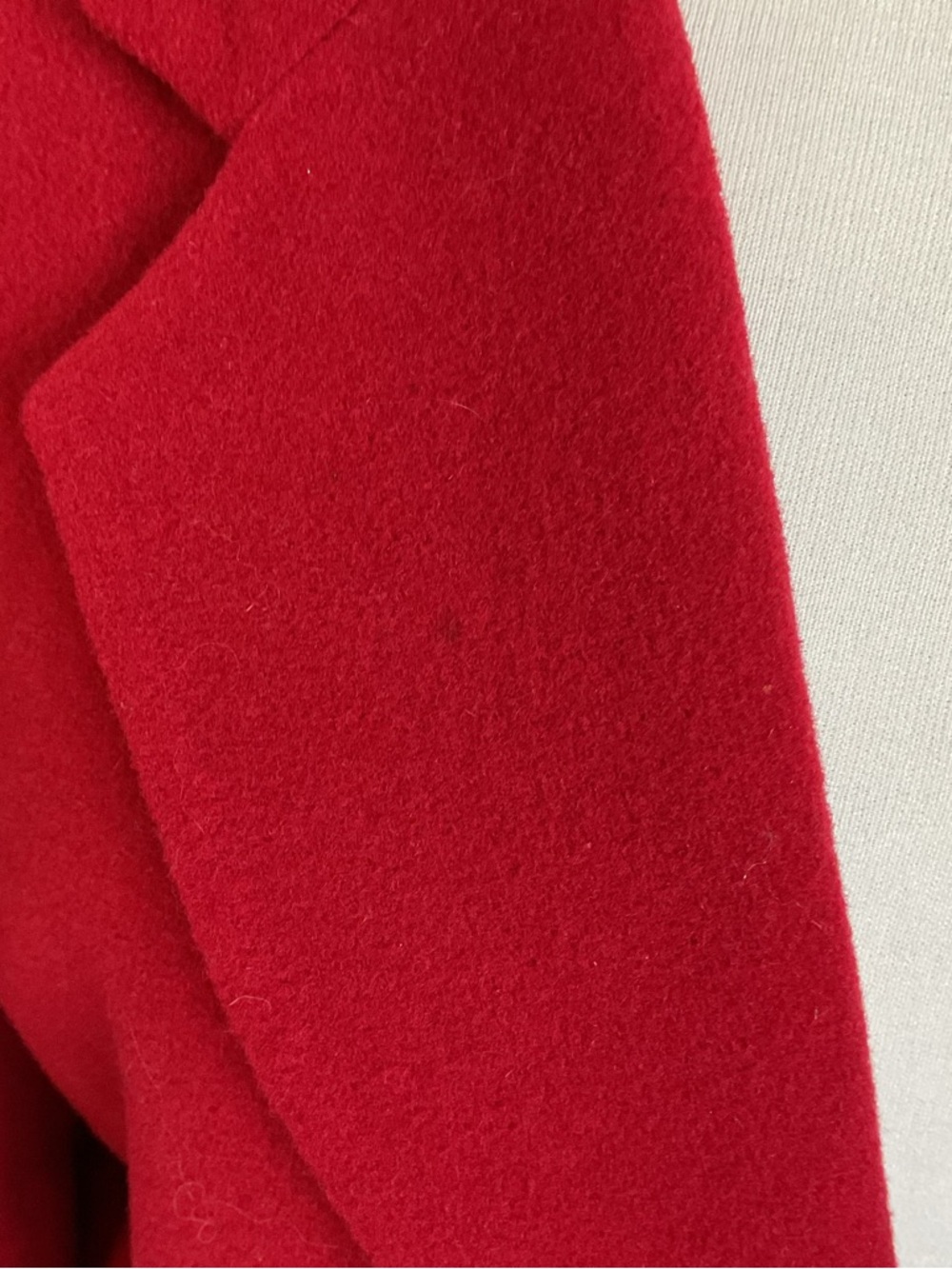 Lord & Taylor Red Wool Cashmere Blend Blazer Size 6 Single Button Structured - Picture 4 of 5